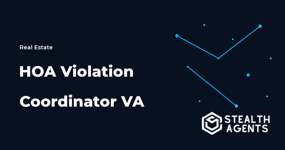 HOA Violation Coordinator Virtual Assistant: Keep Notices, Photos, and Follow-Ups Organized