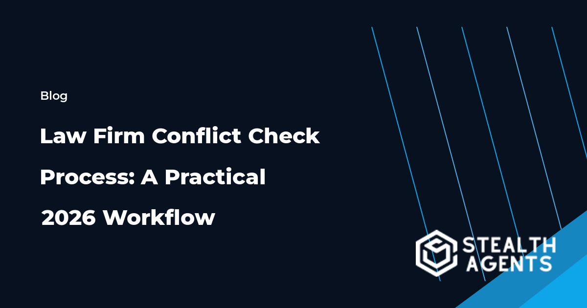 Law Firm Conflict Check Process workflow and checklist
