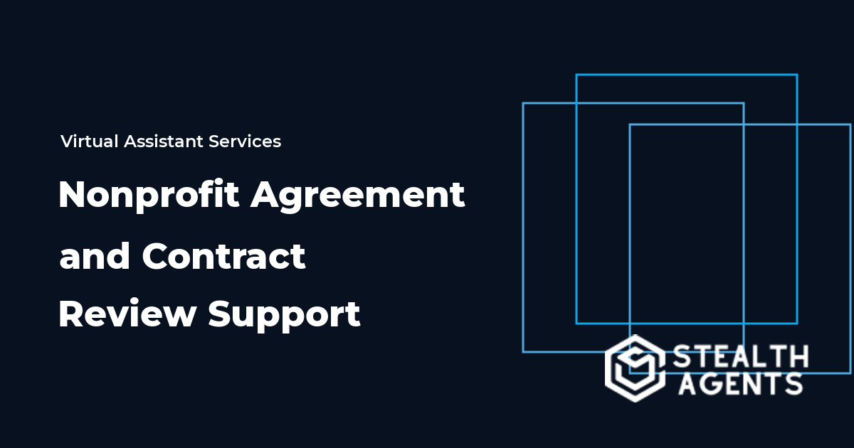 Nonprofit Agreement and Contract Review Support