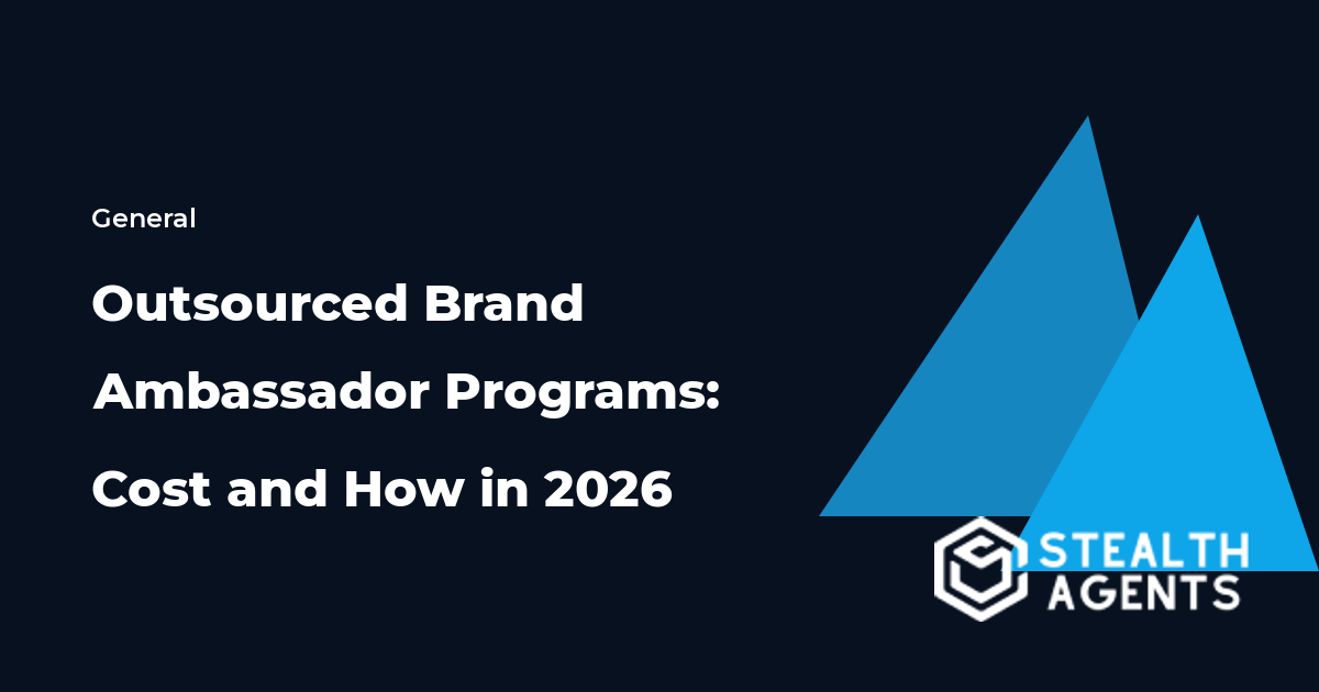 Outsourced Brand Ambassador Programs: Cost and How in 2026