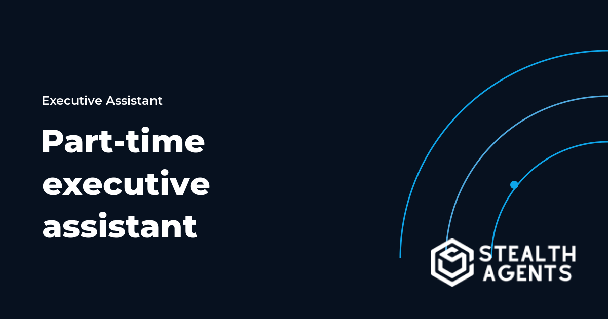 Part-time executive assistant support for overloaded leaders