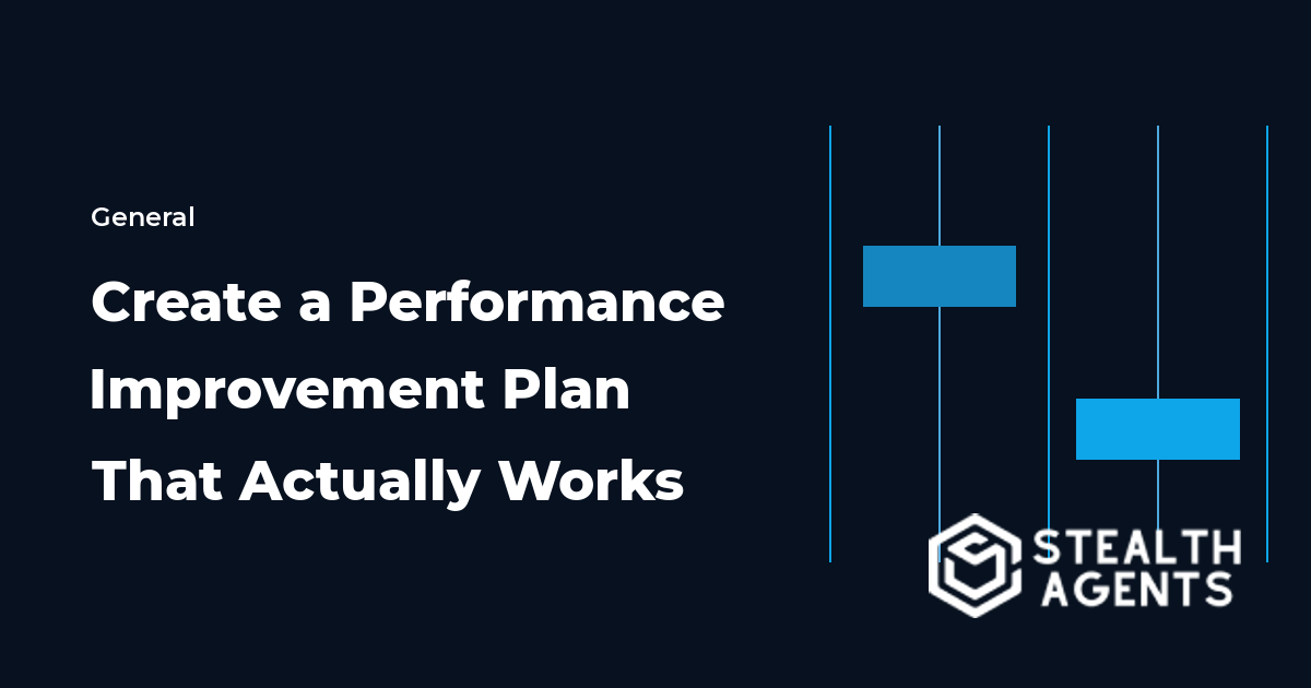 How to Create a Performance Improvement Plan That Actually Works