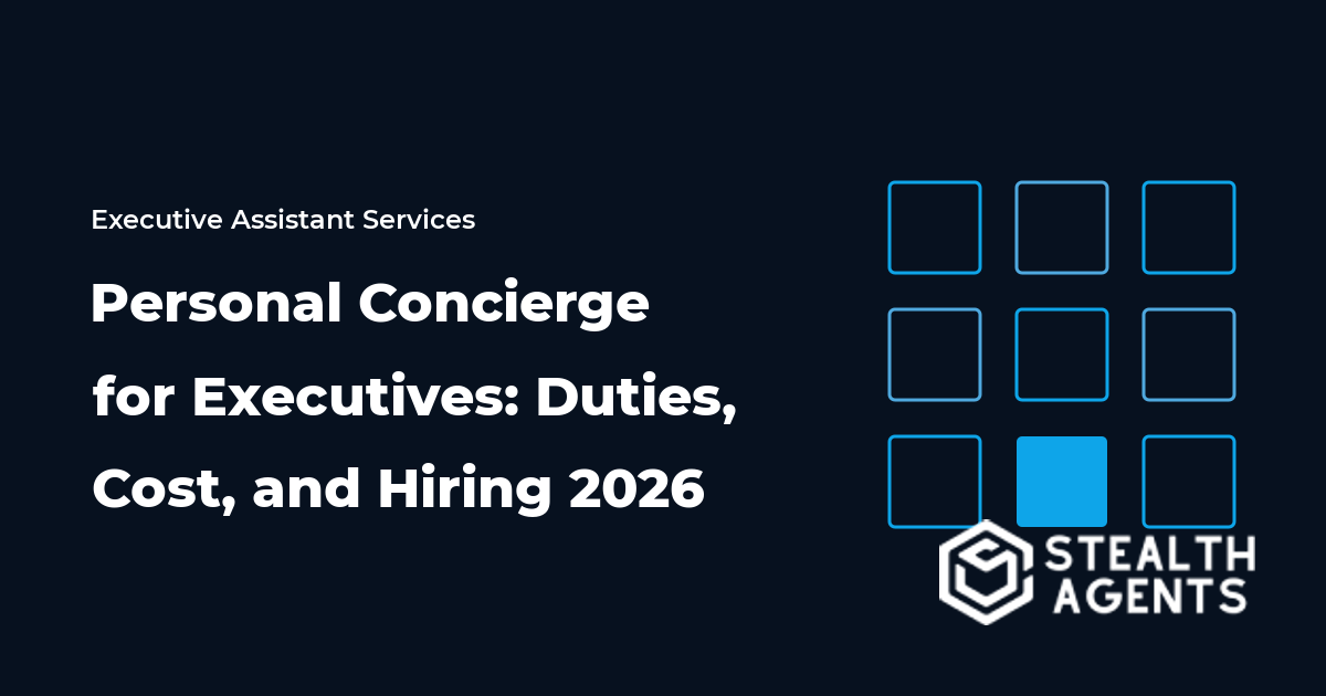 Personal Concierge for Executives: Duties, Cost, and Hiring 2026