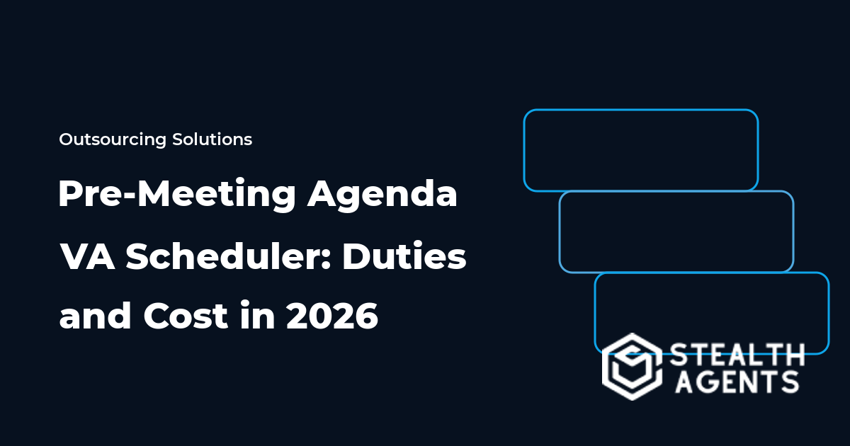 Pre-Meeting Agenda VA Scheduler: Duties and Cost in 2026