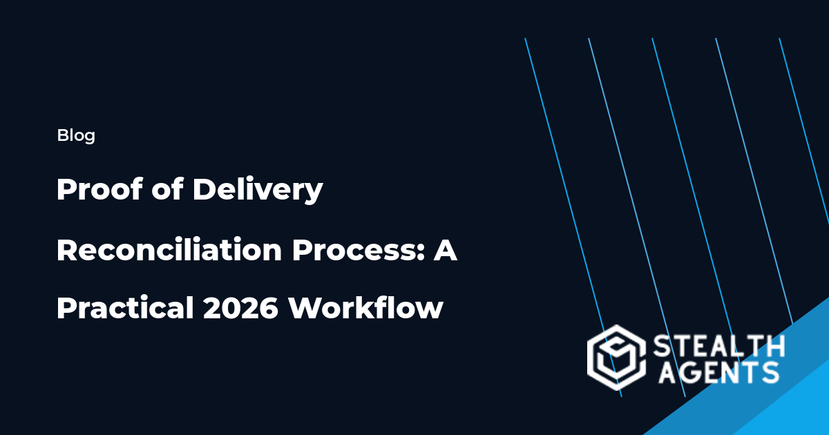 Proof of Delivery Reconciliation Process workflow and checklist