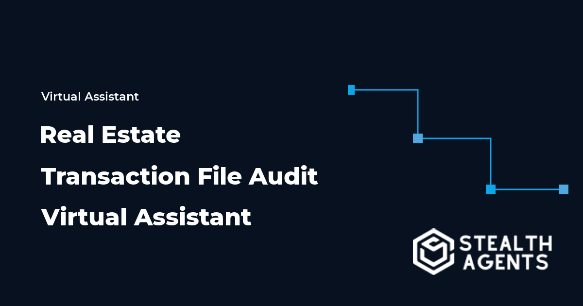 Real Estate Transaction File Audit Virtual Assistant