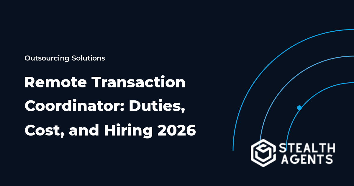 Remote Transaction Coordinator: Duties, Cost, and Hiring 2026