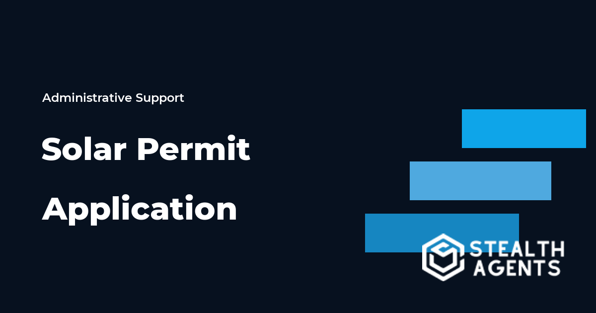 Solar Permit Application Virtual Assistant Guide
