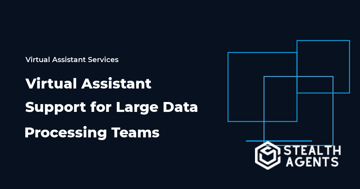 Virtual Assistant Support for Large Data Processing Teams