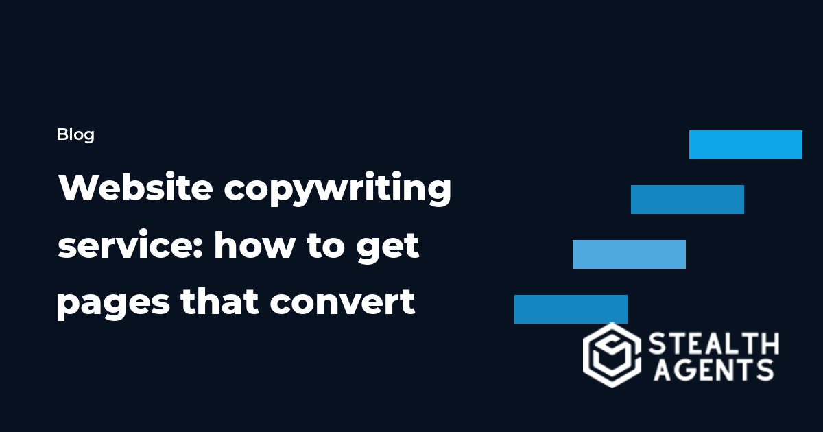 Website copywriting service: how to get pages that convert