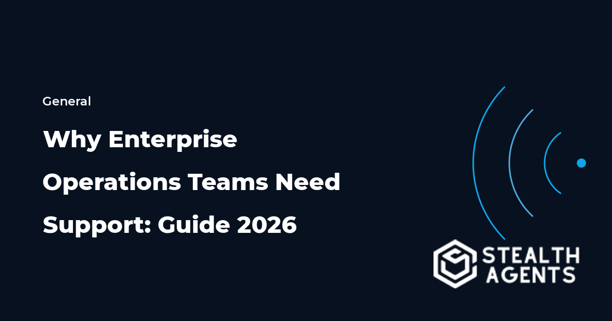 Why Enterprise Operations Teams Need Support: Guide 2026