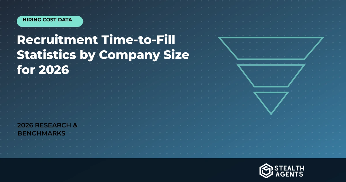 Hiring funnel benchmark comparing recruitment time to fill by company size