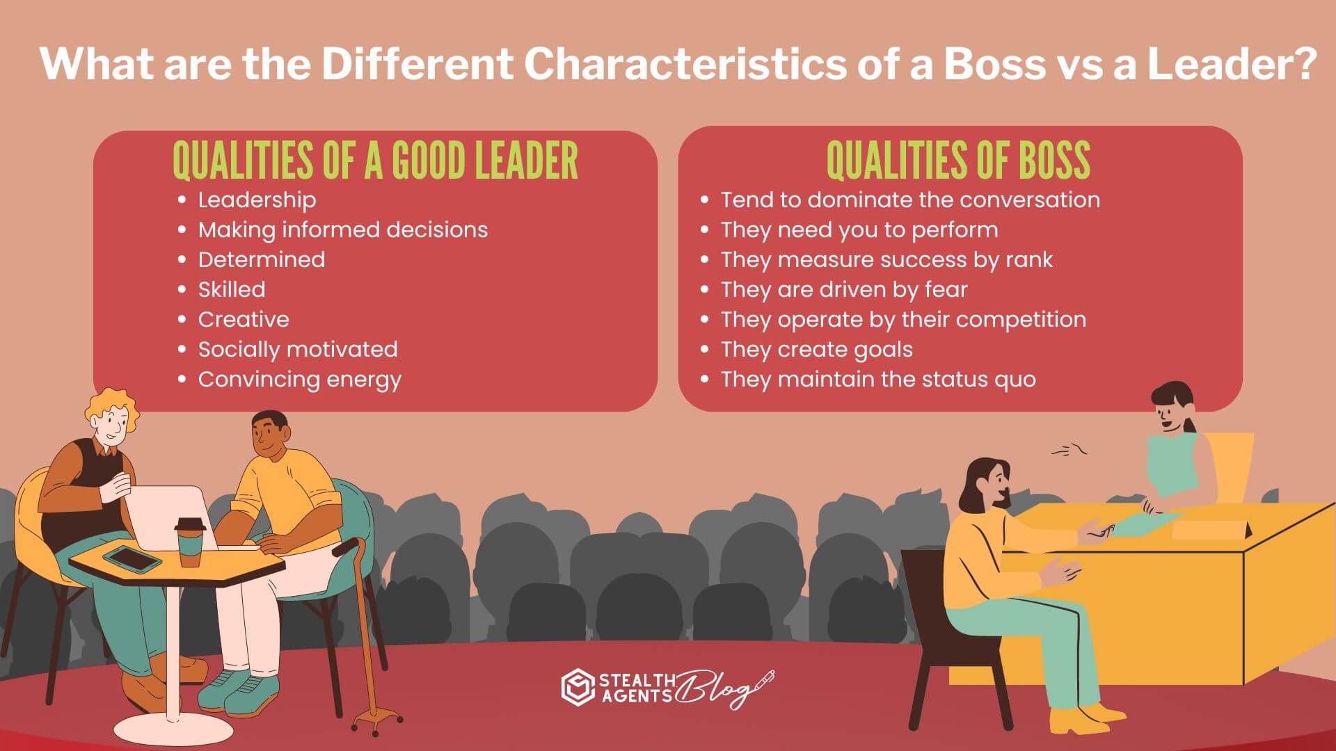 What are the Different Characteristics of a Boss vs a Leader?