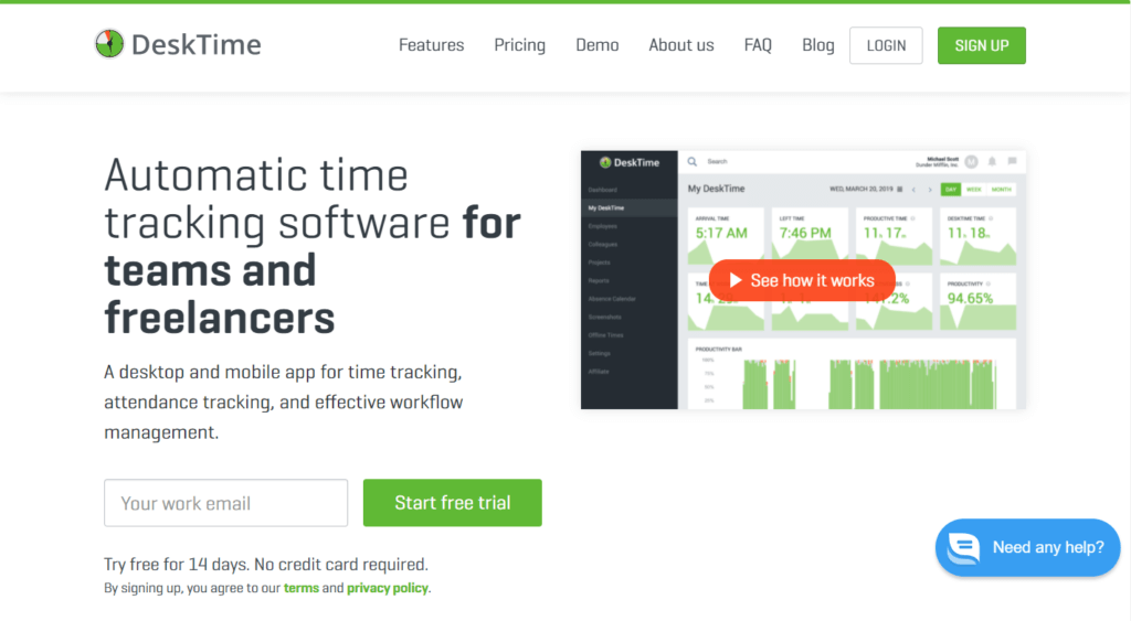 Desktime automatic time tracking software review
