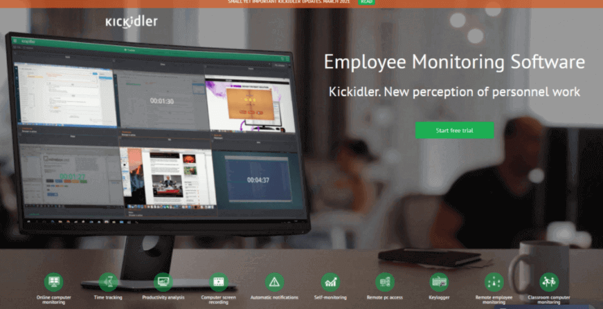Kickidler employee monitoring tracking software review