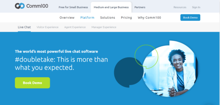 Comm100 live chat software review