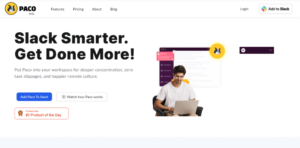 Paco app for Slack review