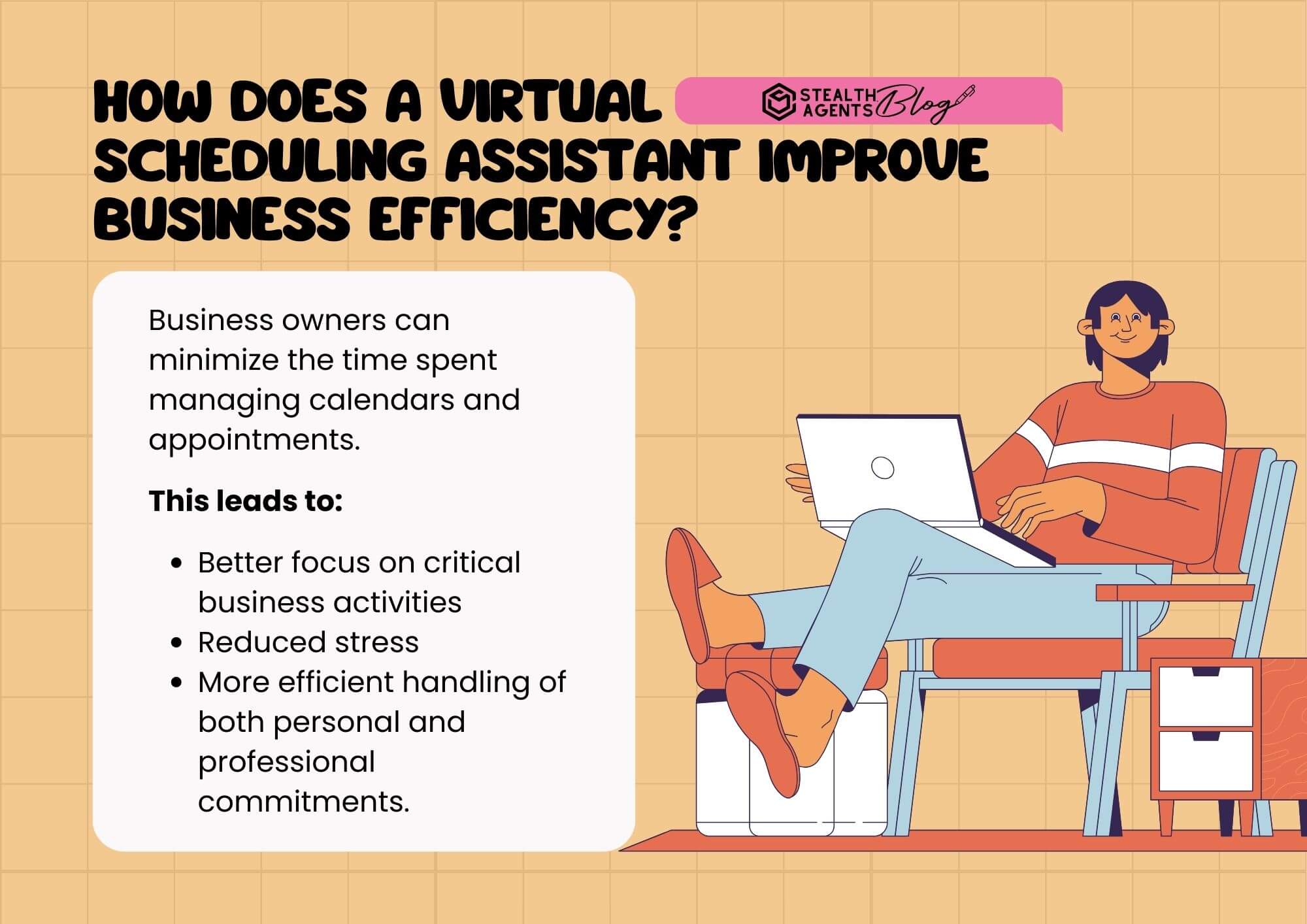 How does a virtual scheduling assistant improve business efficiency?