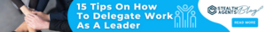 Banner ad for how to delegate work as a leader