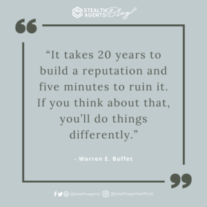 An image for network marketing quotes. “It takes 20 years to build a reputation and five minutes to ruin it. If you think about that, you’ll do things differently.” - Warren E. Buffet