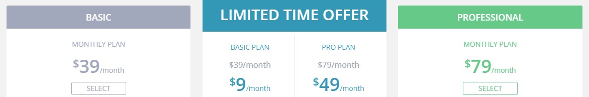 A screenshot of spyfu pricing plan