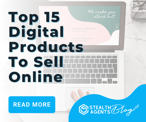 Banner ad for digital products to sell