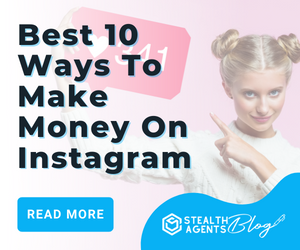 Banner ad for best 10 ways to make money on instagram