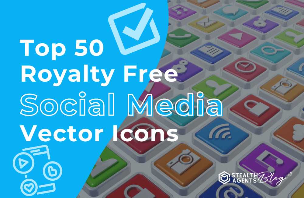 Top 50 royalty free social media vector icons