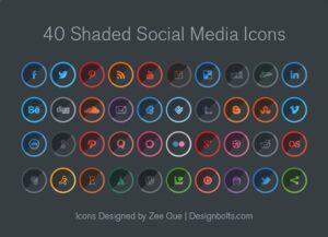 Gradient-shaded icon