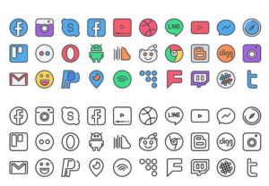 Social media icons by Just Icon