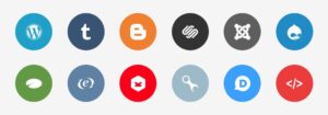 Publicons social media icons