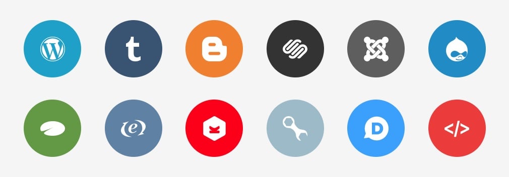 Publicons social media icons