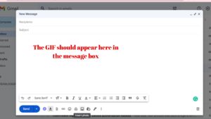 How to insert gif onto buisness emails
