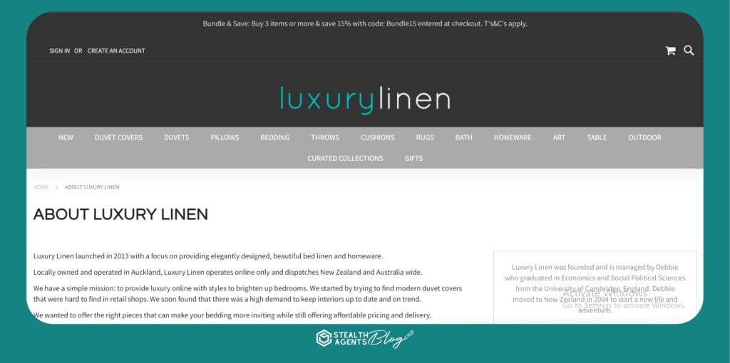 The Luxury Linen Shop