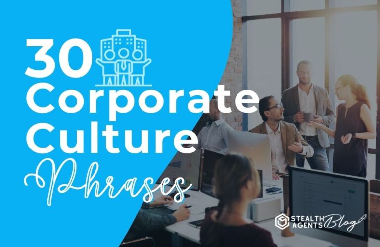 30 Corporate Culture Phrases