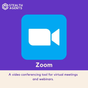 Zoom: A video conferencing tool for virtual meetings and webinars.