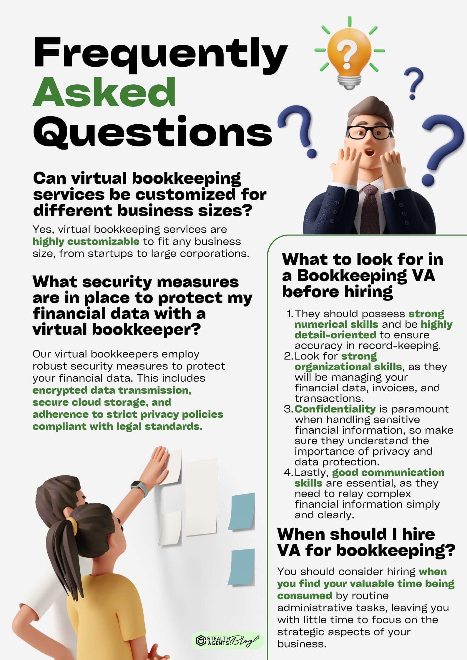 Bookkeeper Virtual Assistant Frequently Asked Questions