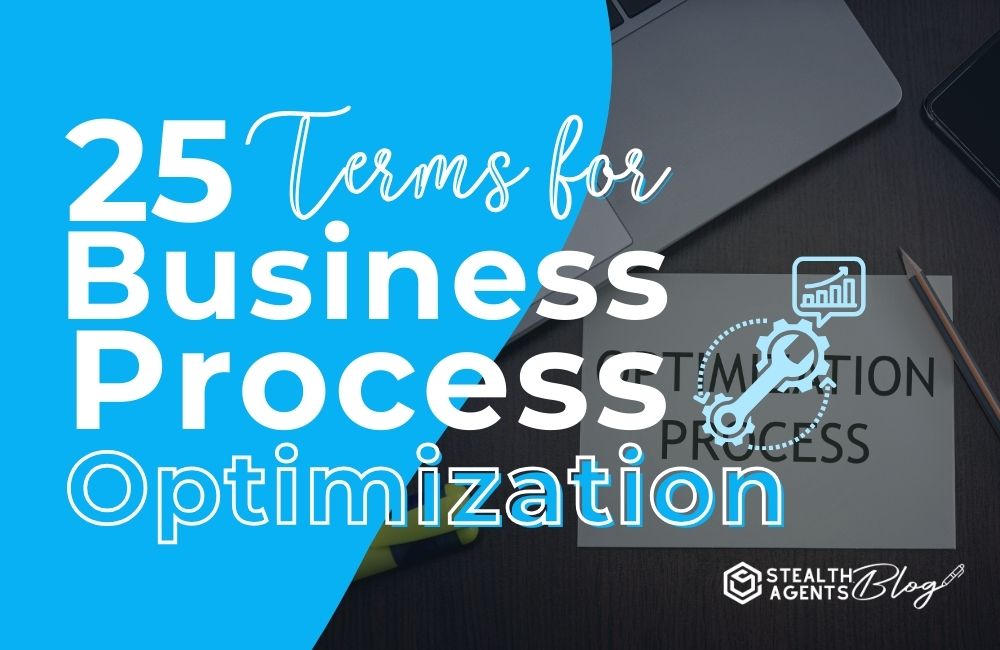 25 Terms for Business Process Optimization