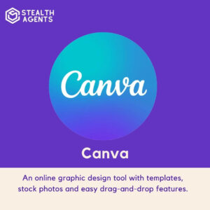 Canva: An online graphic design tool with templates, stock photos and easy drag-and-drop features.