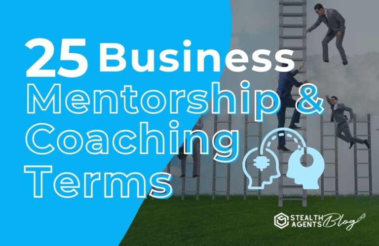 25 Business Mentorship & Coaching Terms