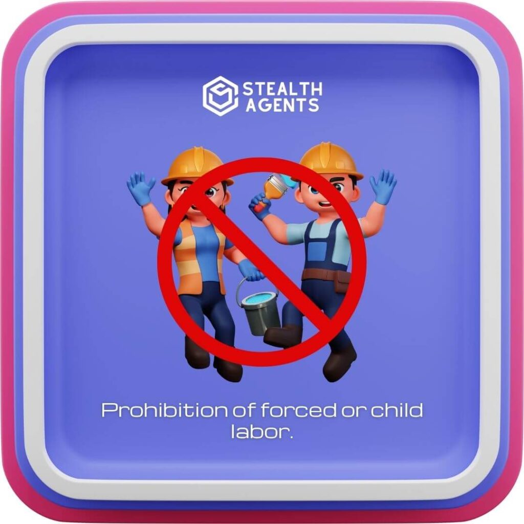 Prohibition of forced or child labor.