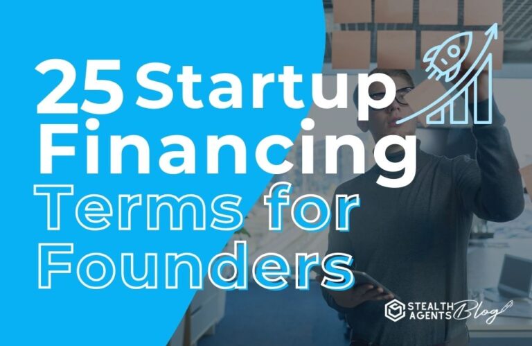 25 Startup Financing Terms for Founders