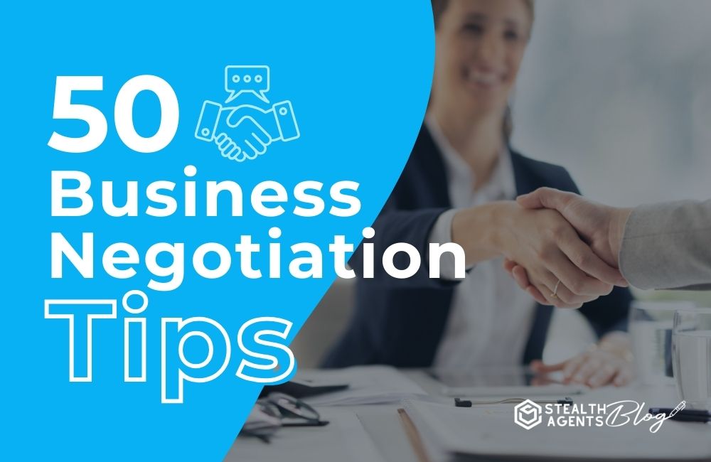 50 Business Negotiation Tips