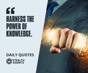 "Harness the Power of Knowledge."