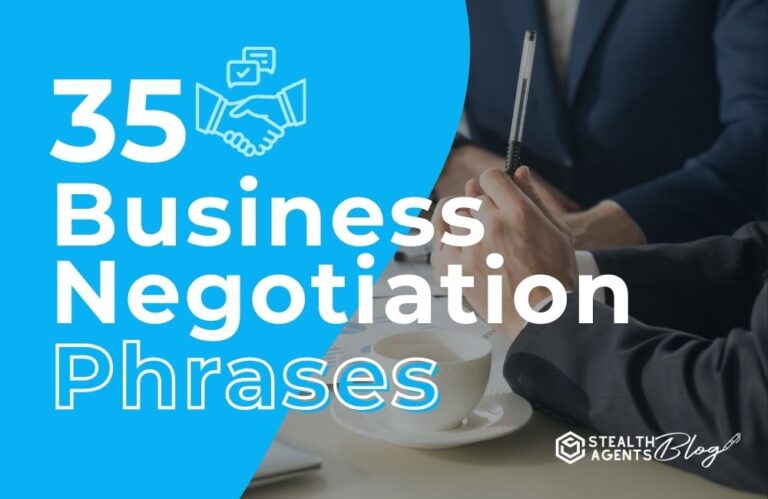 35 Business Negotiation Phrases