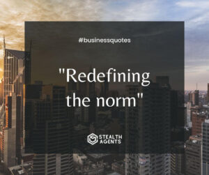 "Redefining the norm"