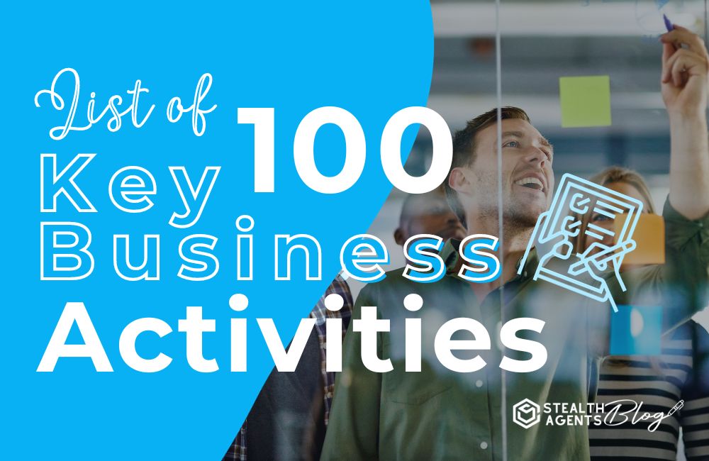 List of 100 Key Business Activities