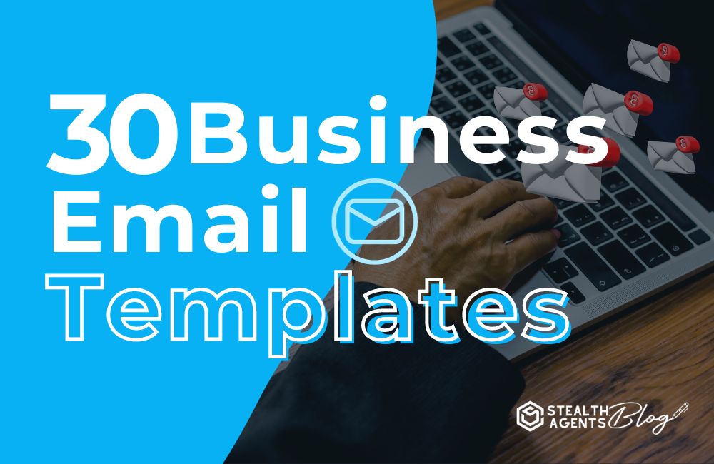 30 Business Email Templates