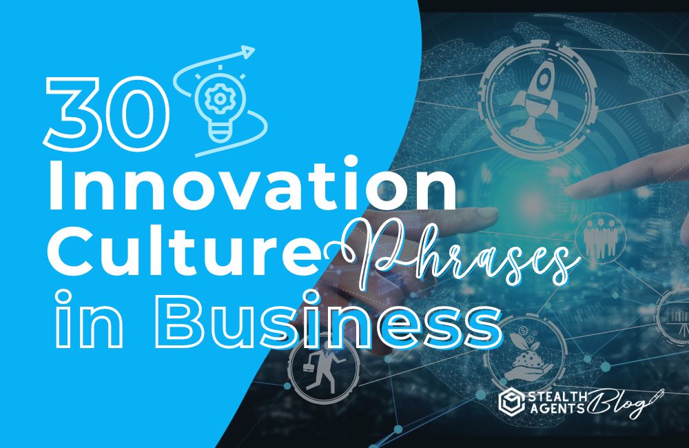 30 Innovation Culture Phrases in Business