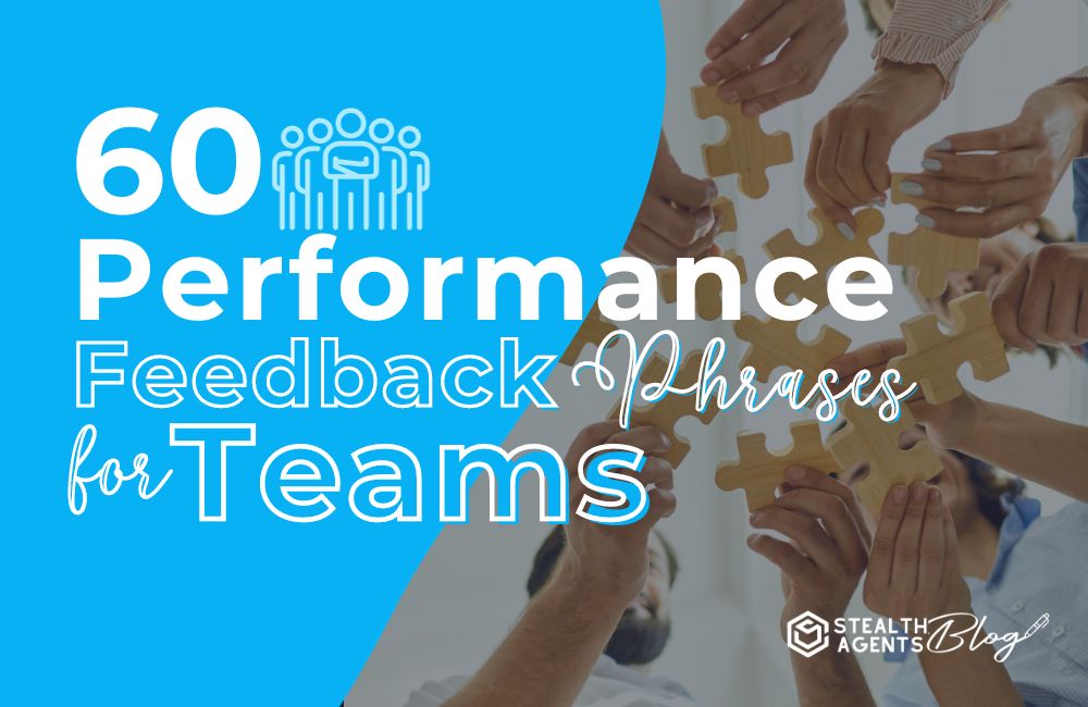 60 Performance Feedback Phrases for Teams